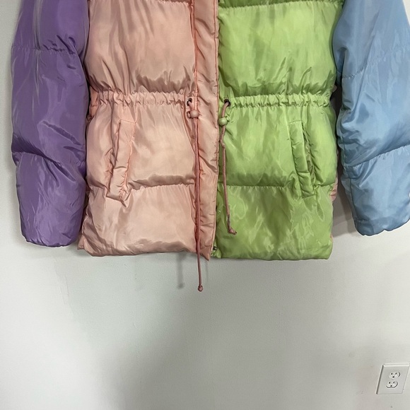 Olivia Rubin Misha Puffer in Colorblock Pastel - Picture 5 of 15